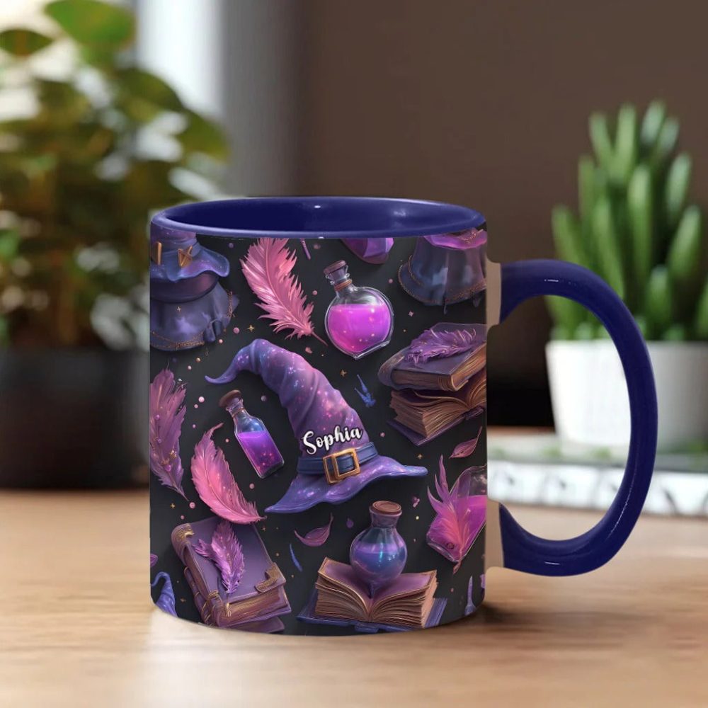 Purple Witch - Personalized Witch Accent Mug - Image 2