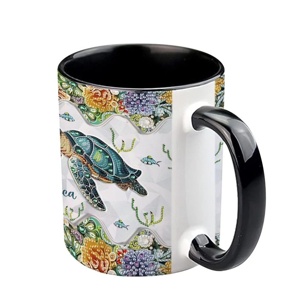 Just A Girl Who Loves Turtle, Personalized Accent Mug - Image 5