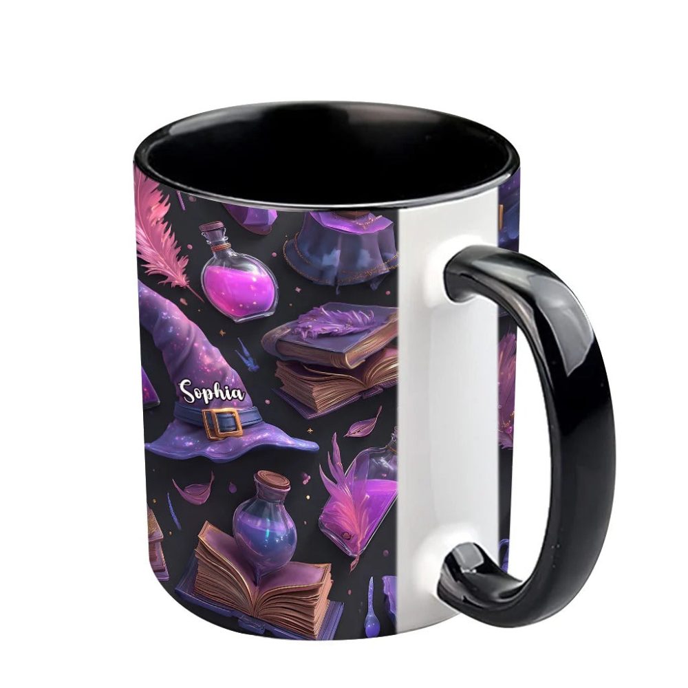 Purple Witch - Personalized Witch Accent Mug - Image 5