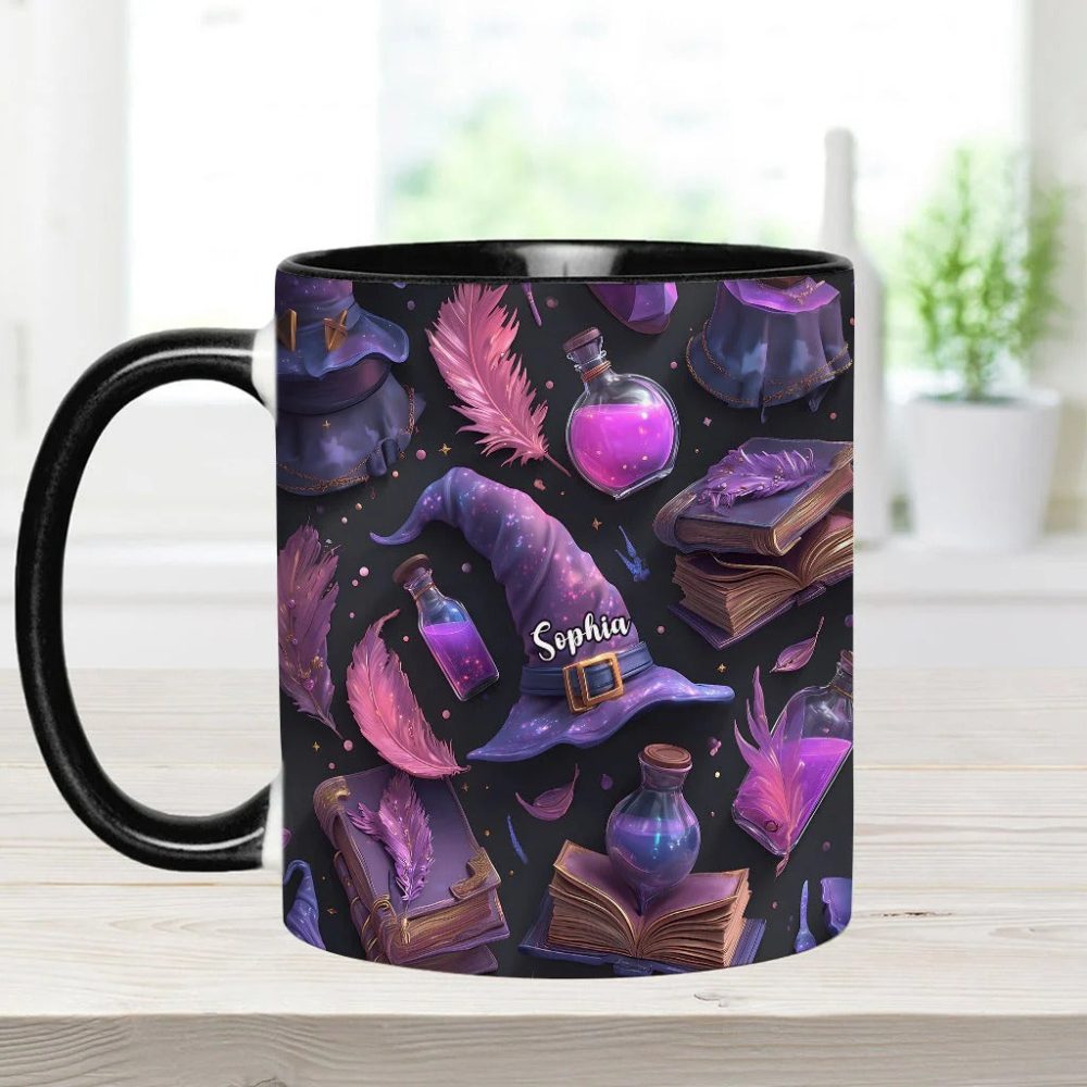 Purple Witch - Personalized Witch Accent Mug - Image 6