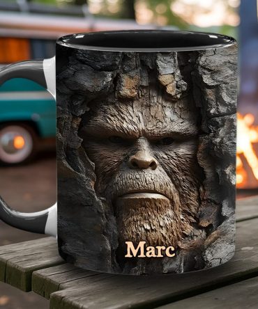 Grump In The Woods – Personalized Funny Bigfoot Accent Mug