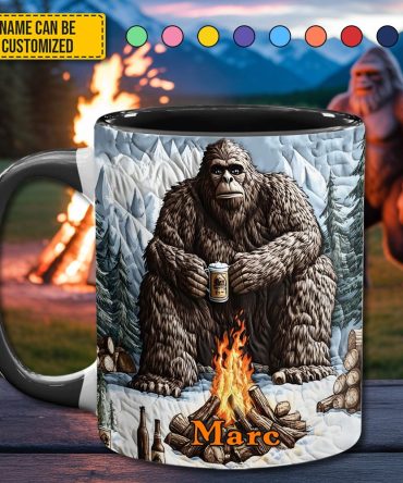 Beerfoot – Personalized Funny Bigfoot Accent Mug