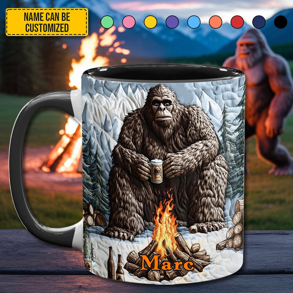 Beerfoot – Personalized Funny Bigfoot Accent Mug