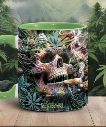 Dope Skull - Personalized Weed Accent Mug