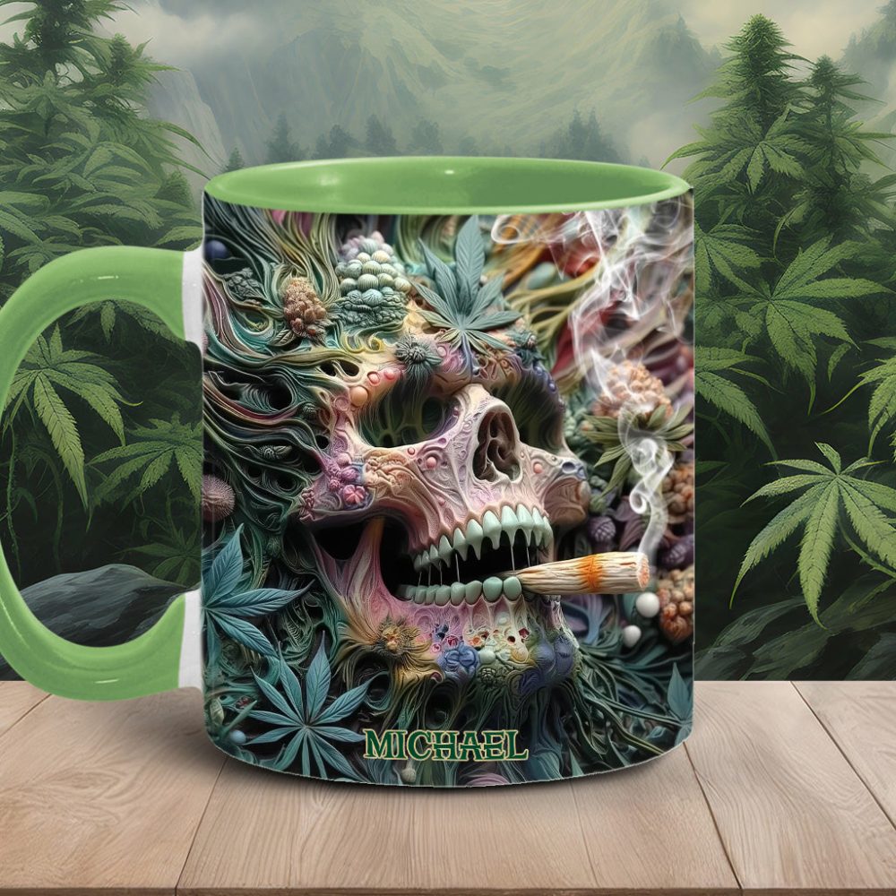 Dope Skull - Personalized Weed Accent Mug