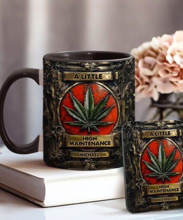 A Little High Maintenence - Personalized Weed Accent Mug