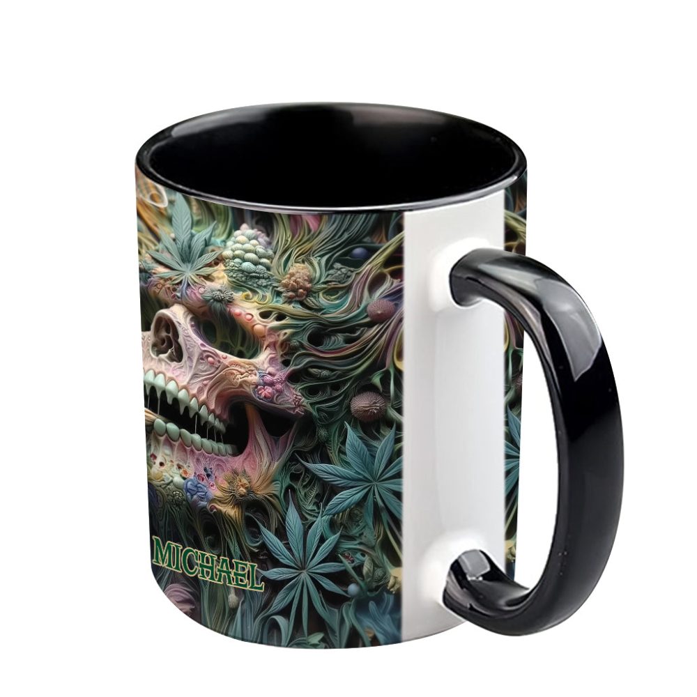 Dope Skull - Personalized Weed Accent Mug - Image 5