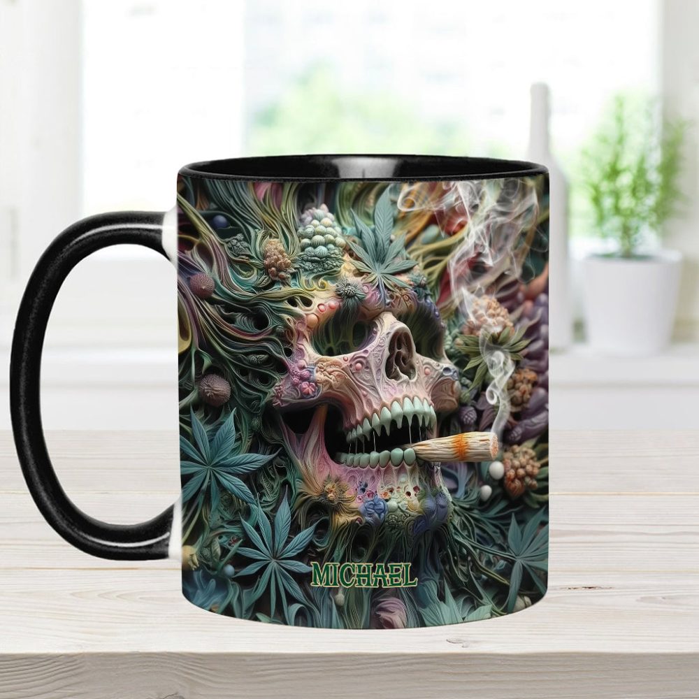 Dope Skull - Personalized Weed Accent Mug - Image 6