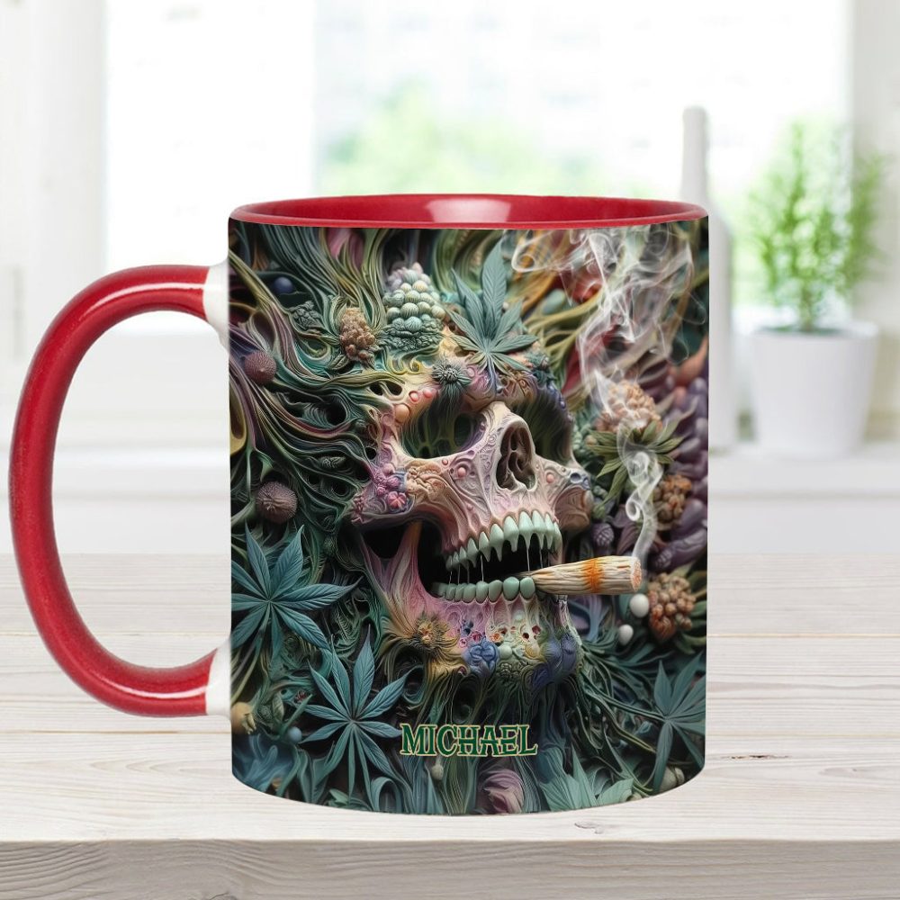 Dope Skull - Personalized Weed Accent Mug - Image 7