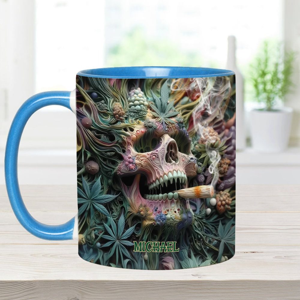 Dope Skull - Personalized Weed Accent Mug - Image 9