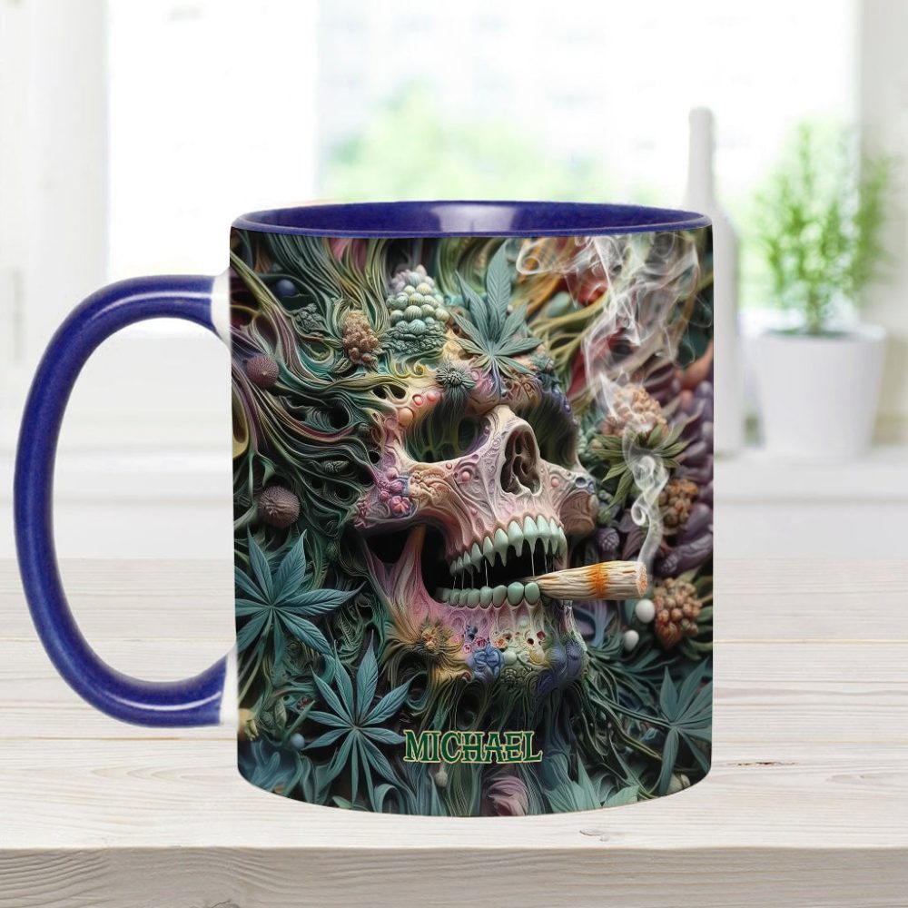 Dope Skull - Personalized Weed Accent Mug - Image 10