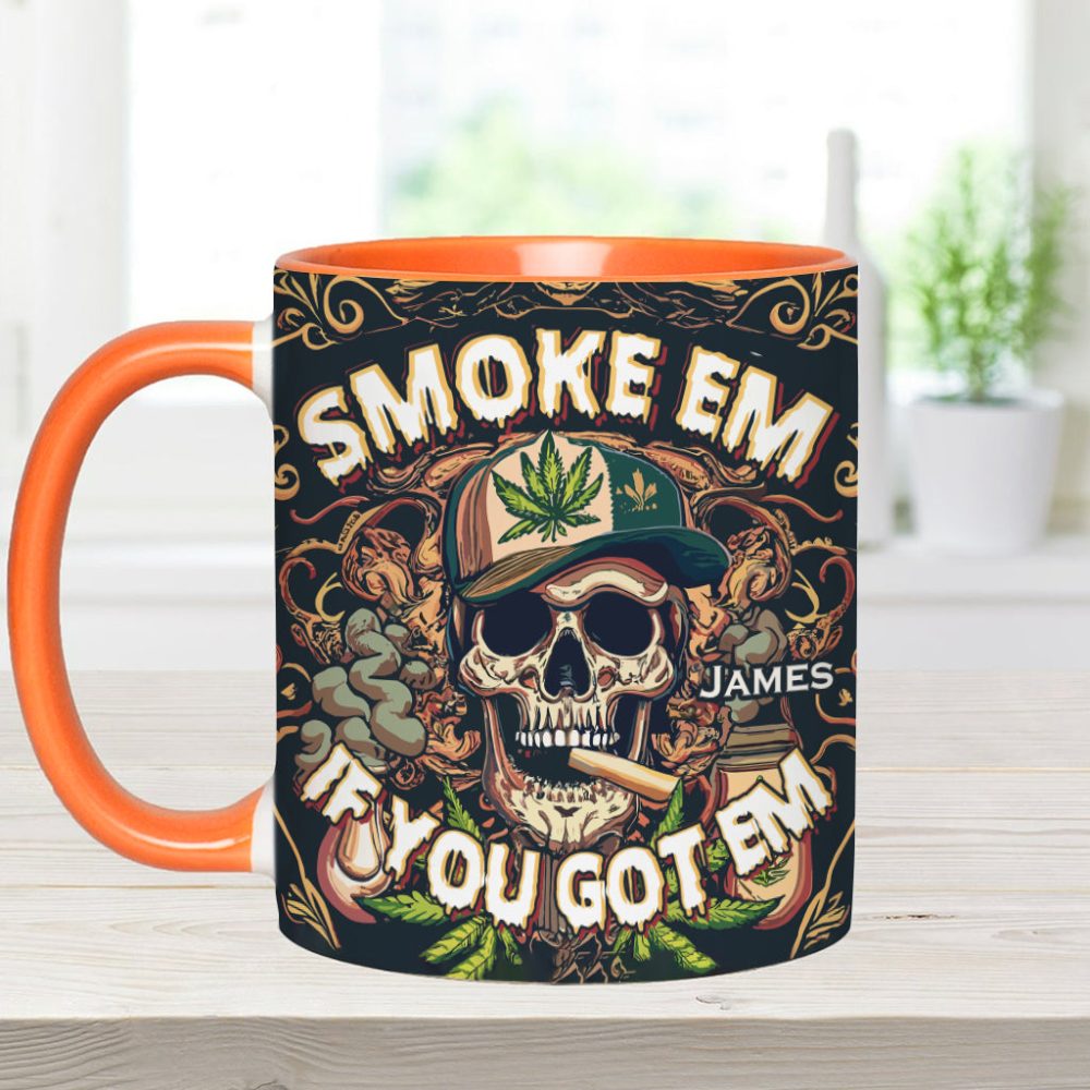 Smoke Em - Personalized Weed Accent Mug - Image 11