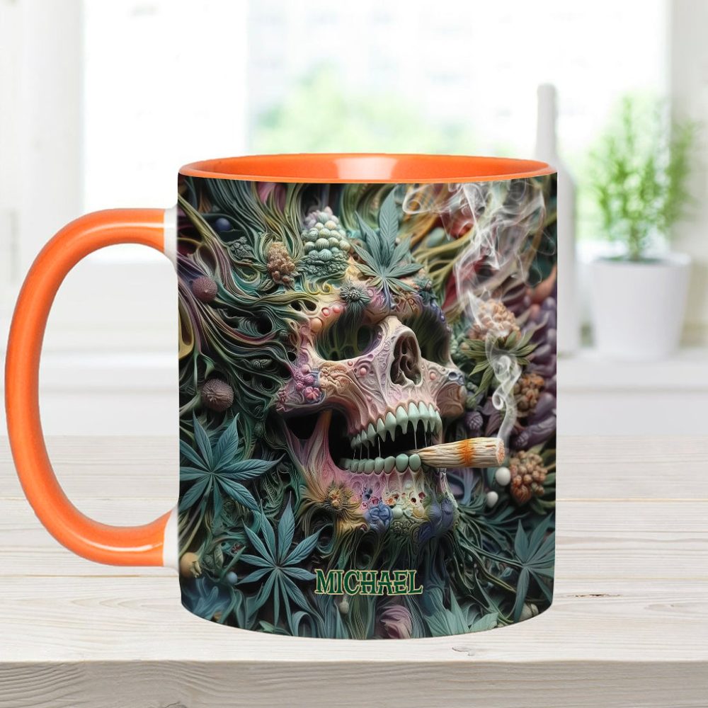Dope Skull - Personalized Weed Accent Mug - Image 11