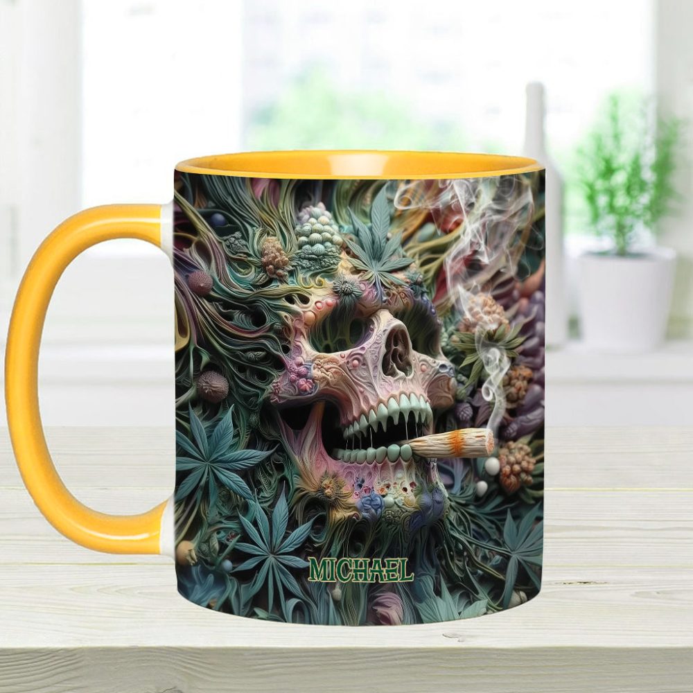 Dope Skull - Personalized Weed Accent Mug - Image 13