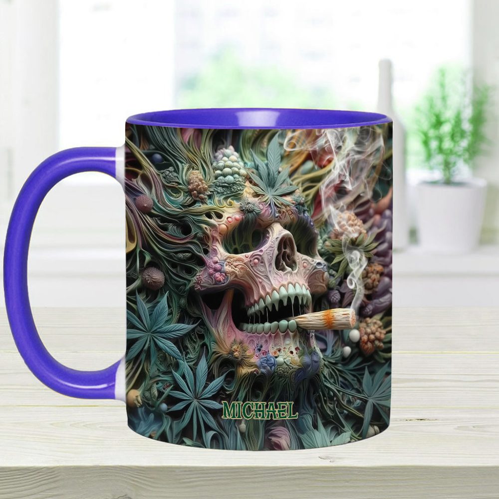 Dope Skull - Personalized Weed Accent Mug - Image 14