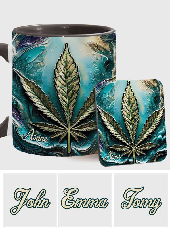 Hippie Psychedelic - Personalized Weed Accent Mug - Image 25